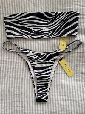 Tan Lines x Clique Zebra Bikini